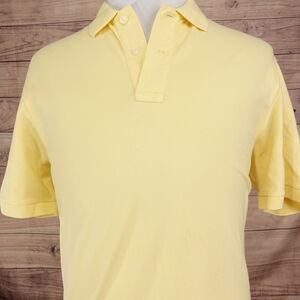DANIEL CREMIEUX CLASSICS YELLOW SHORT‎ SLEEVE POLO SHIRT MENS SIZE L